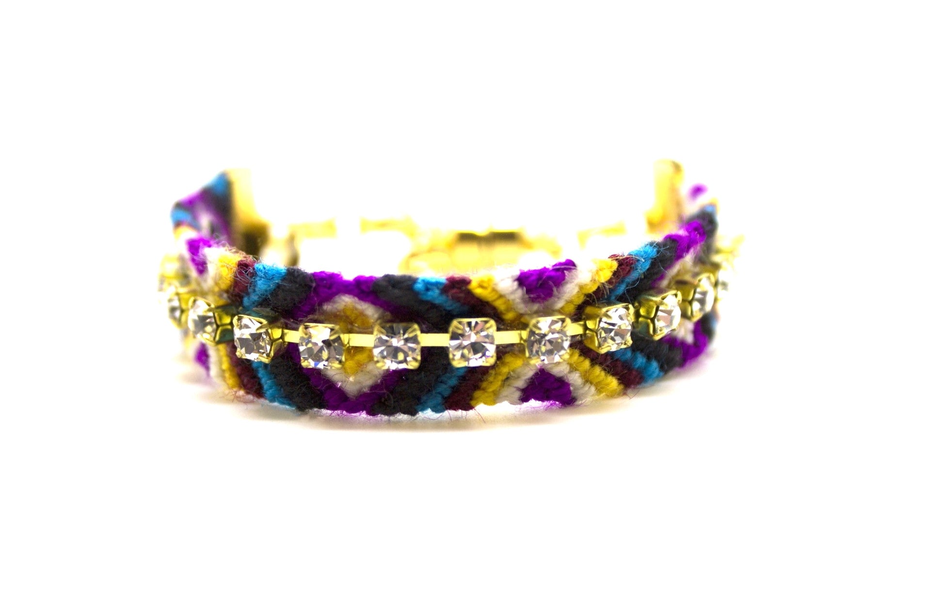 Black Violets Friendship Bracelet