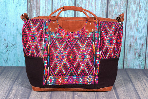 Guatemalan Huipil Weekender Bag