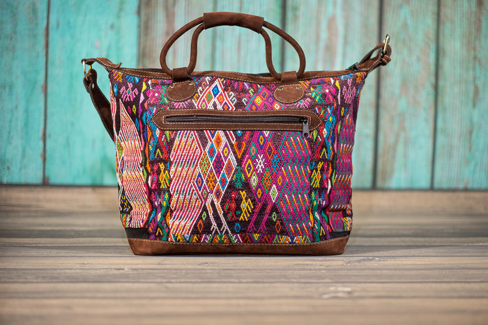 Huipil Overnighter Tote Bag Cross Body Purse Diaper Bag Stella