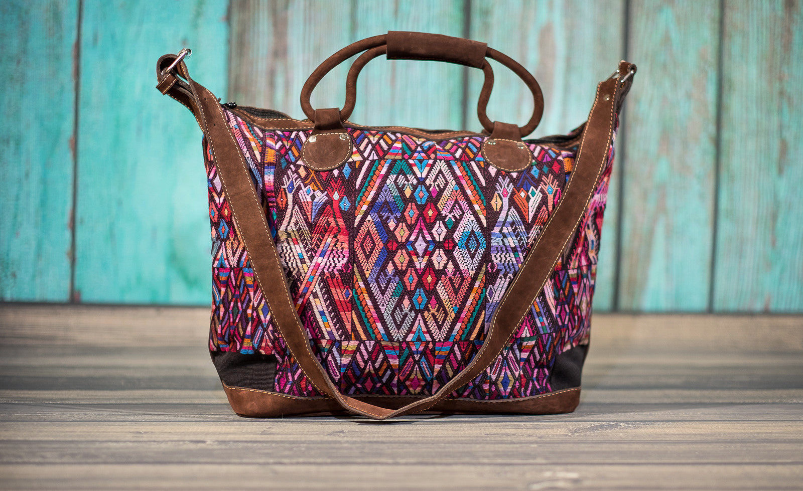 Huipil Overnighter Tote Bag Cross Body Purse Diaper Bag Sara