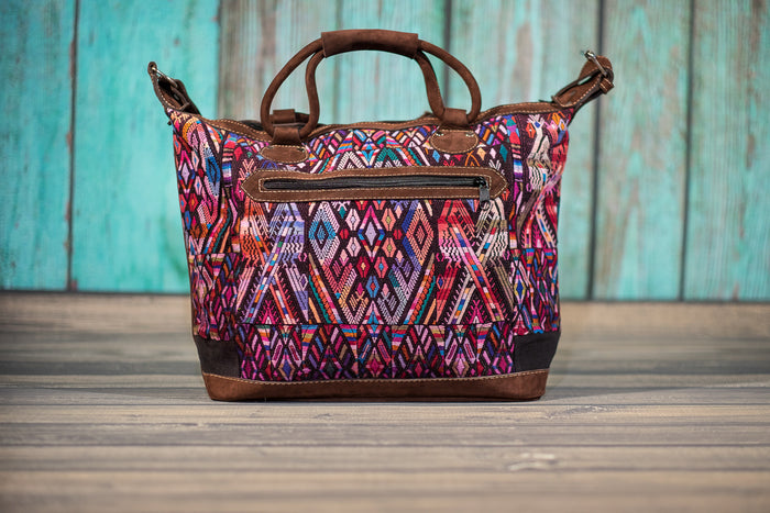 Huipil Overnighter Tote Bag Cross Body Purse Diaper Bag Sara