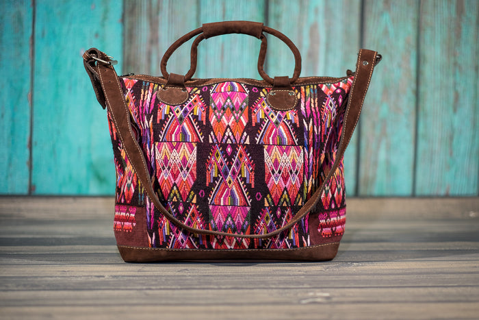 Huipil Overnighter Tote Bag Cross Body Purse Diaper Bag Jessa