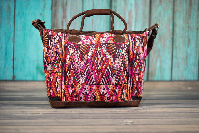 Huipil Overnighter Tote Bag Cross Body Purse Diaper Bag Valentina