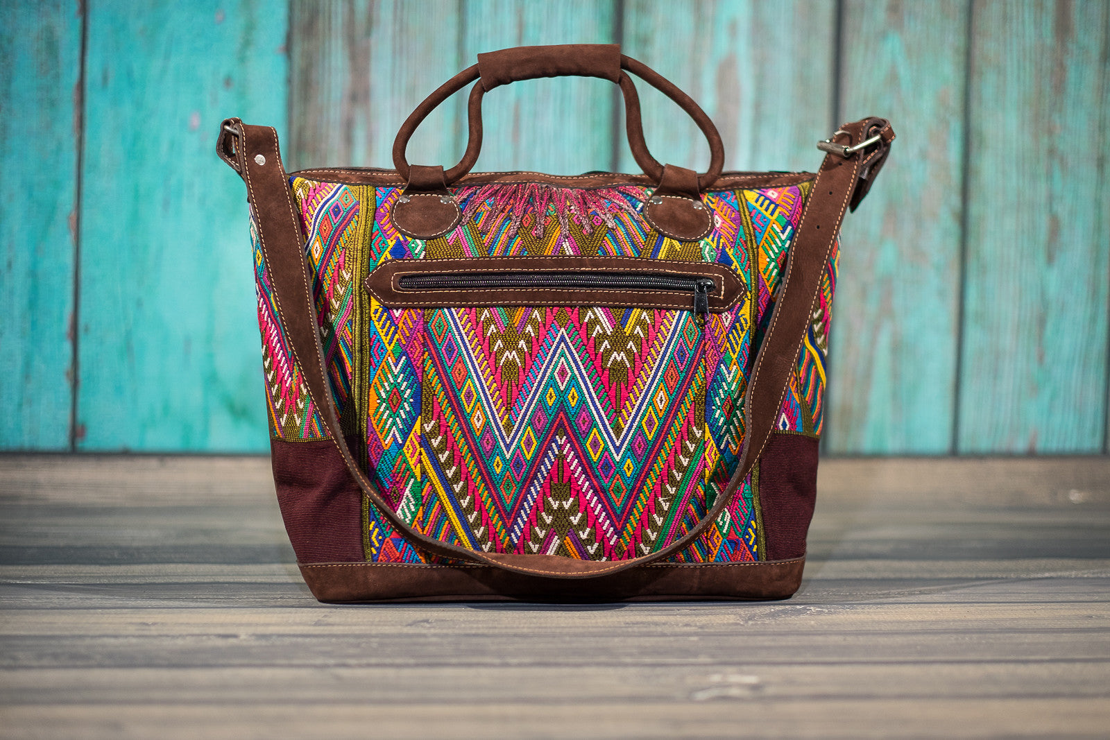 Huipil Overnighter Tote Bag Cross Body Purse Diaper Bag Gwen
