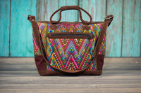 Huipil Overnighter Tote Bag Cross Body Purse Diaper Bag Gwen