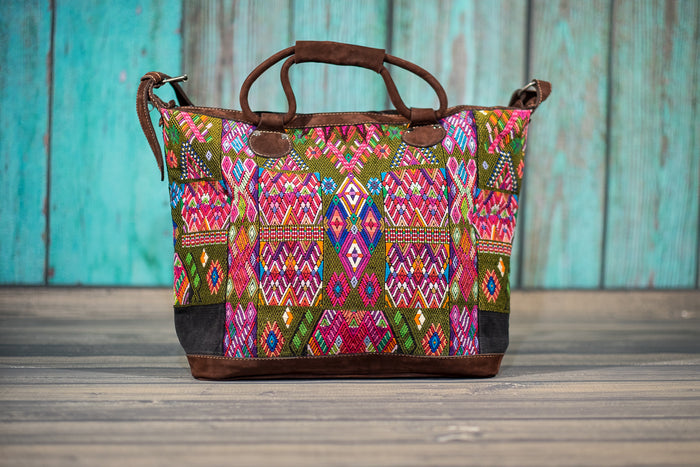 Huipil Overnighter Tote Bag Cross Body Purse Diaper Bag Hannah