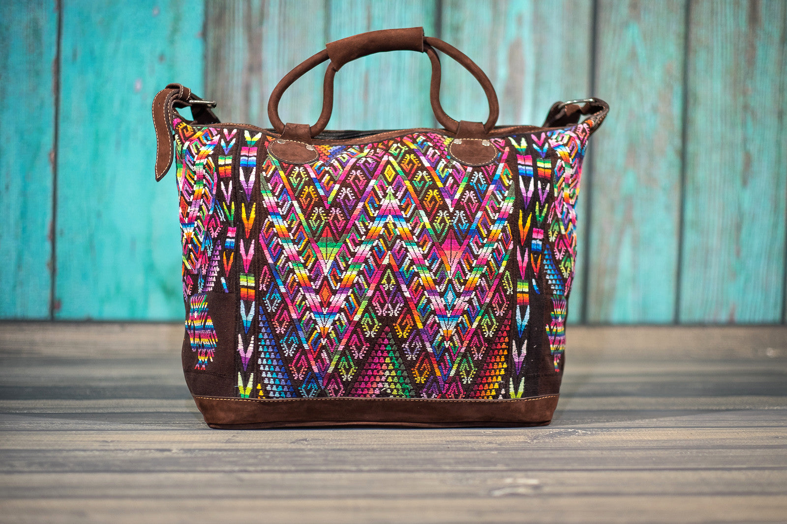 Huipil Overnighter Tote Bag Cross Body Purse Diaper Bag Montagne