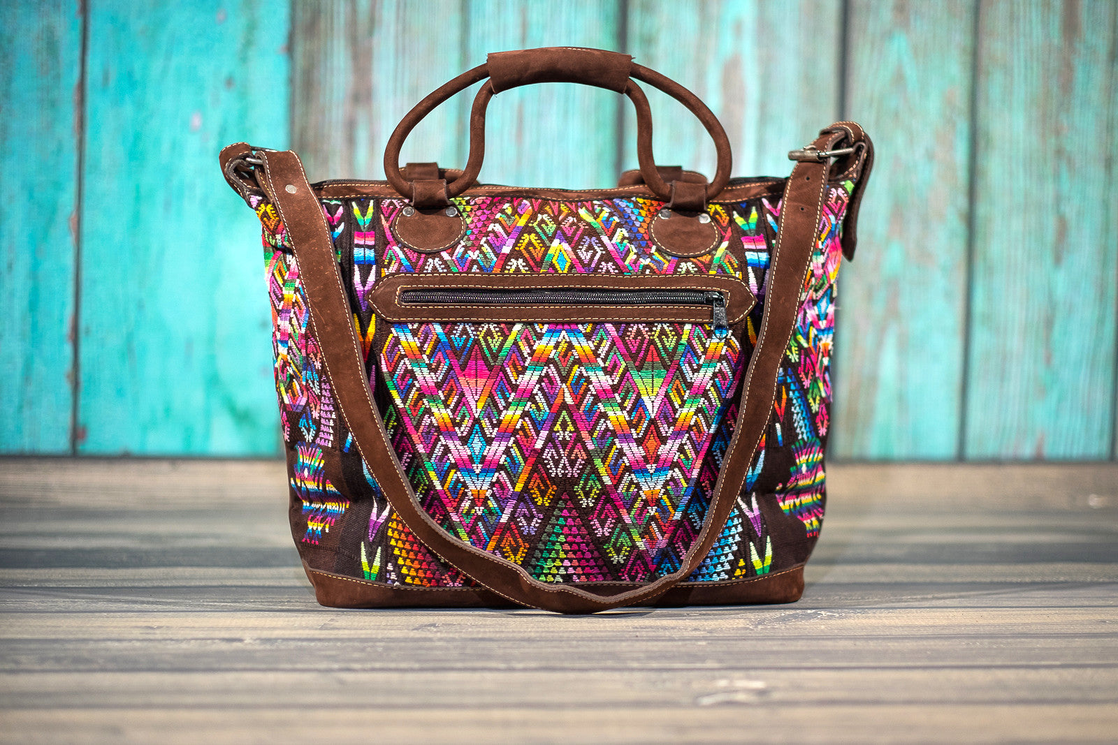 Huipil Overnighter Tote Bag Cross Body Purse Diaper Bag Montagne
