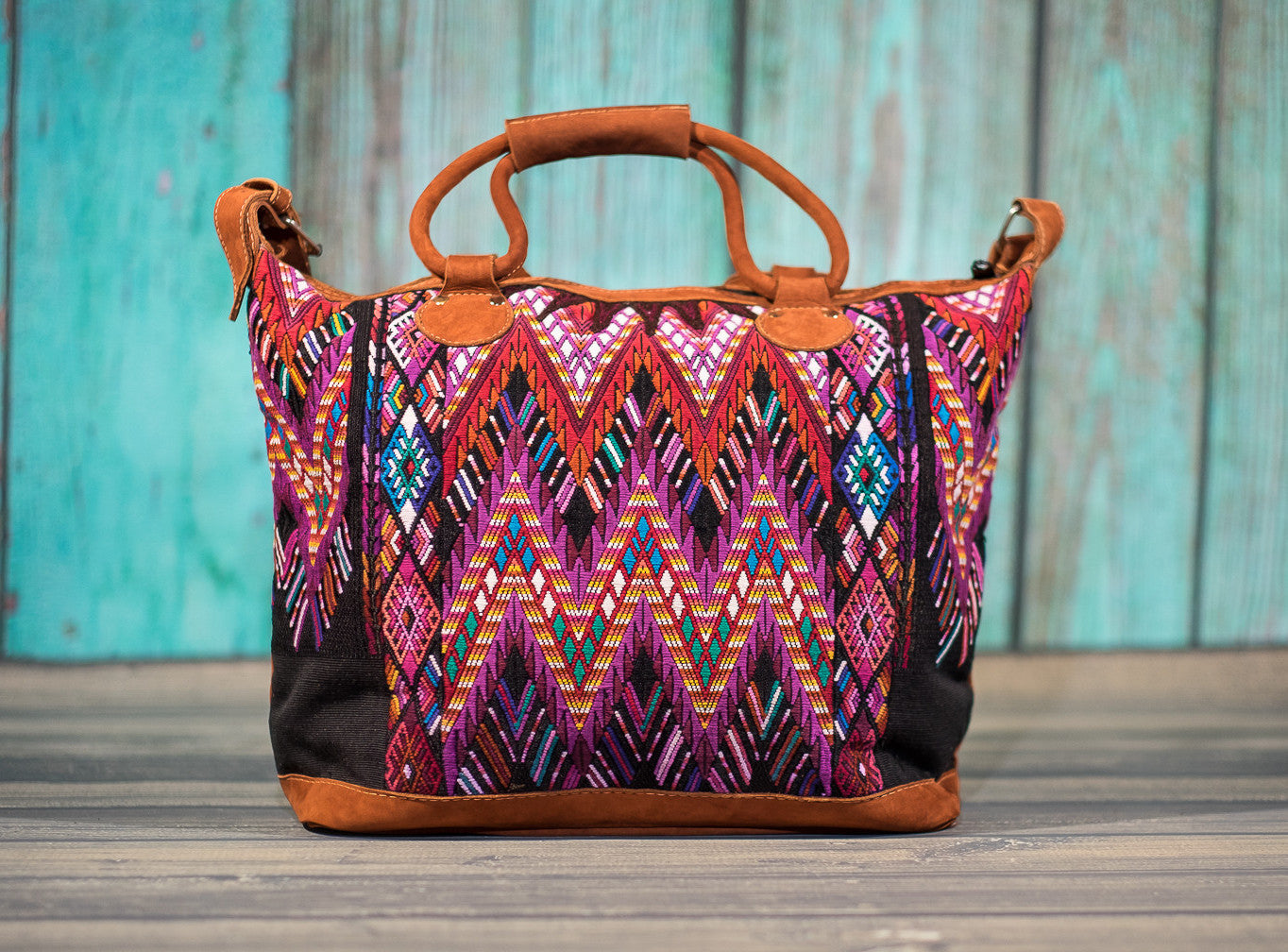 Overnighter Tote Bag Cross Body Purse Diaper Bag Mayan Mello