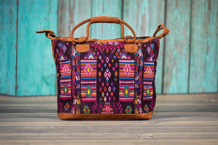 Huipil Overnighter Tote Bag Cross Body Purse Diaper Bag Totem