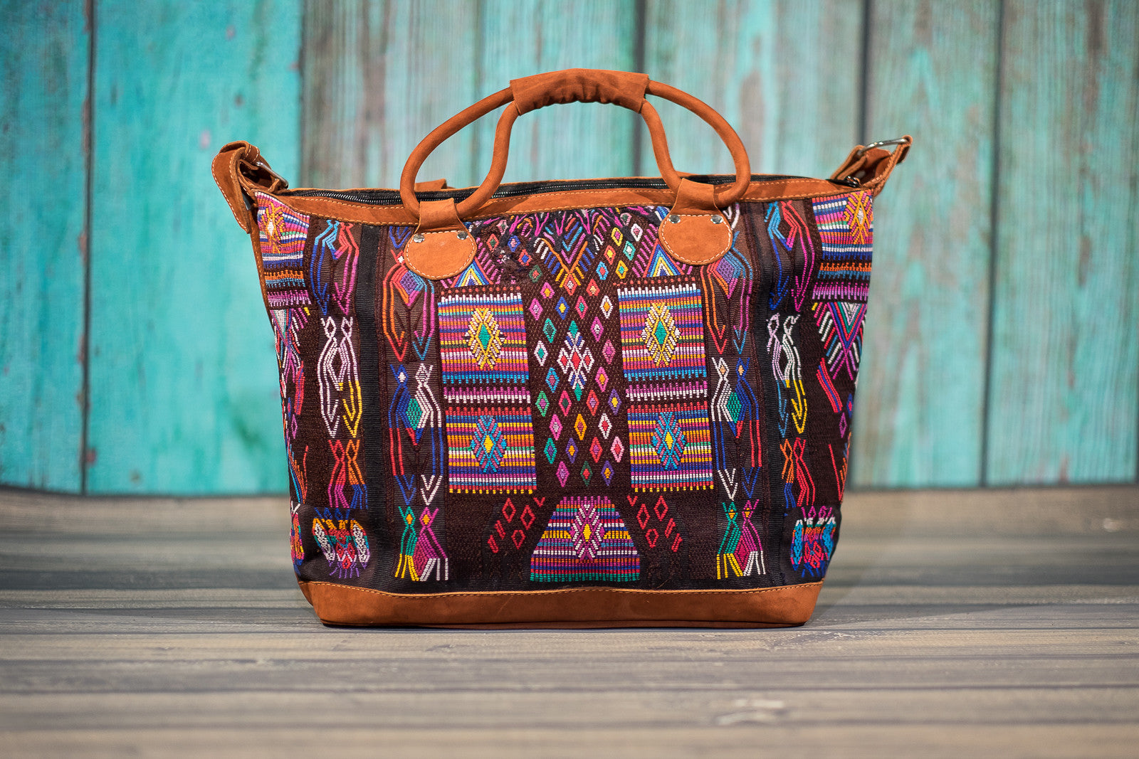 Huipil Overnighter Tote Bag Cross Body Purse Diaper Bag Mayan Magic