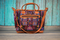 Huipil Overnighter Tote Bag Cross Body Purse Diaper Bag Mayan Magic