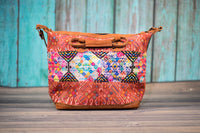 Huipil Overnighter Tote Bag Cross Body Purse Diaper Bag Water Colors
