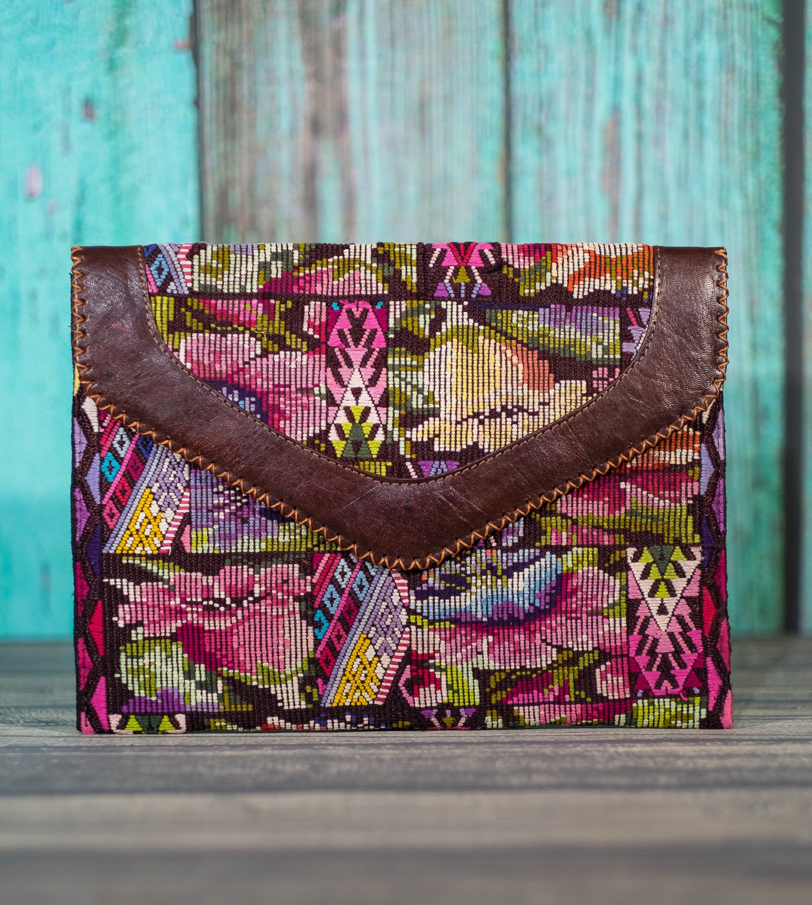 Huipil Dita IPad Clutch Purse Violet Garden