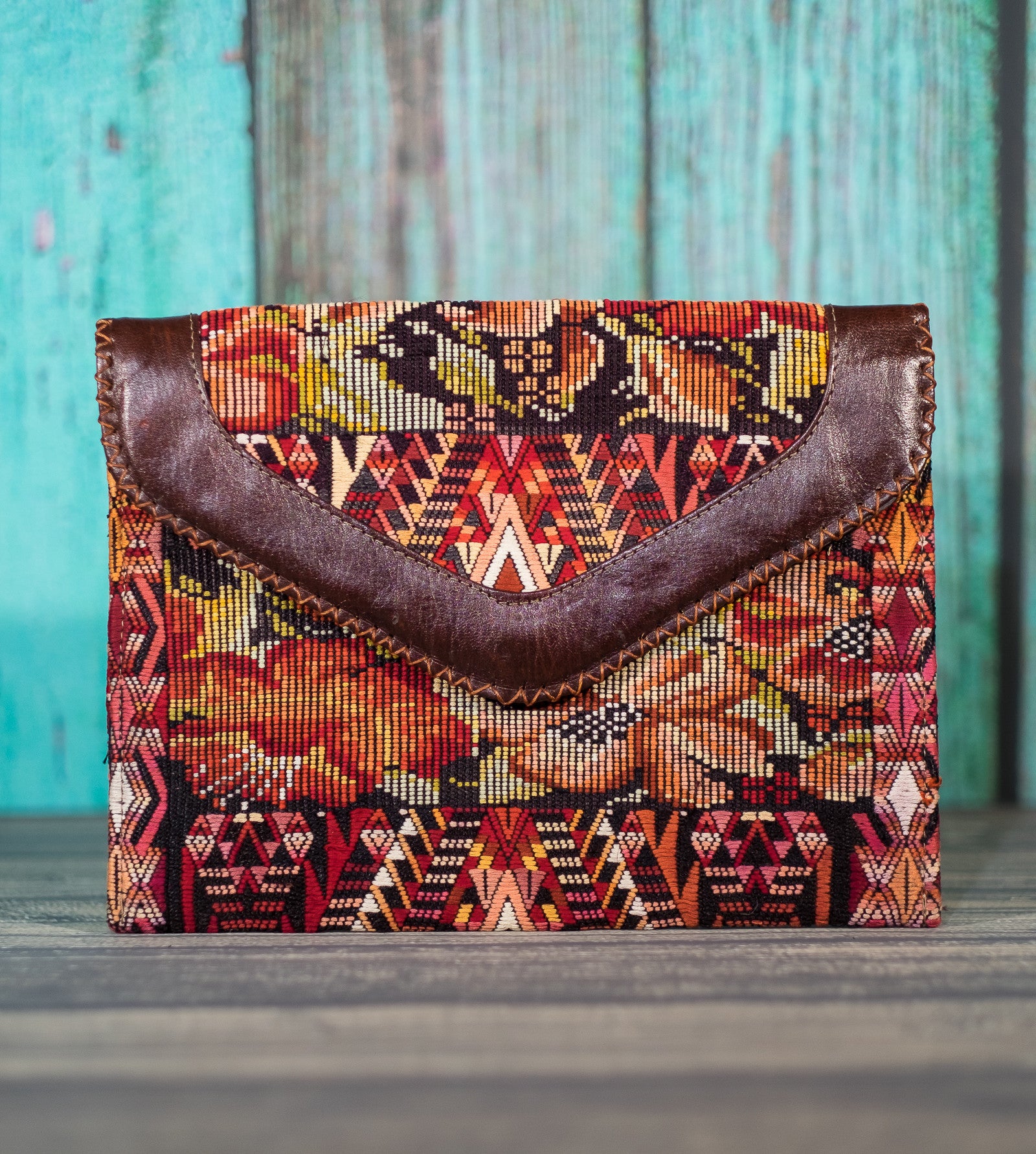 Huipil Dita IPad Clutch Coral Gardens