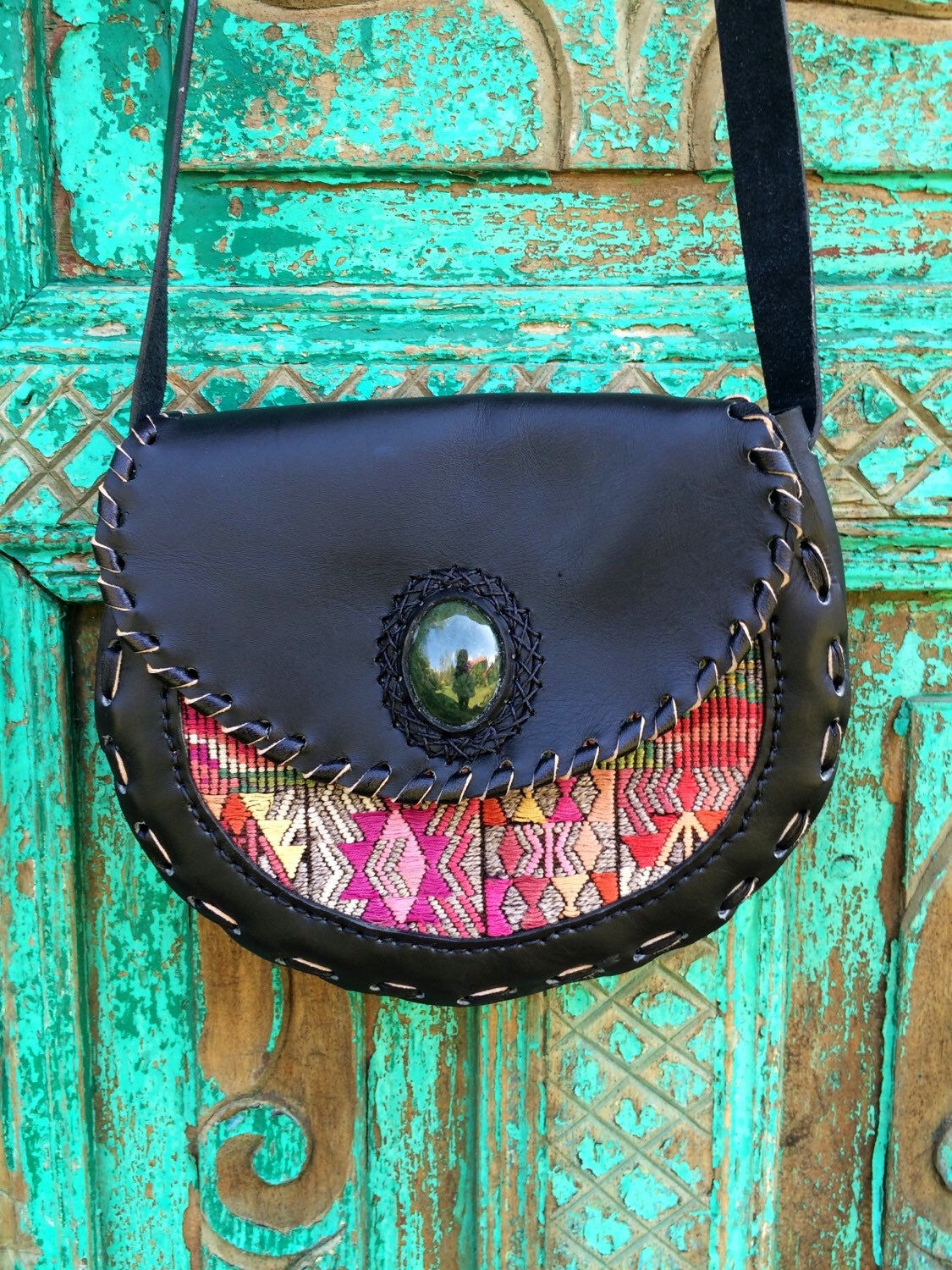 Luna Bella Huipil Bag "Coral Garden"