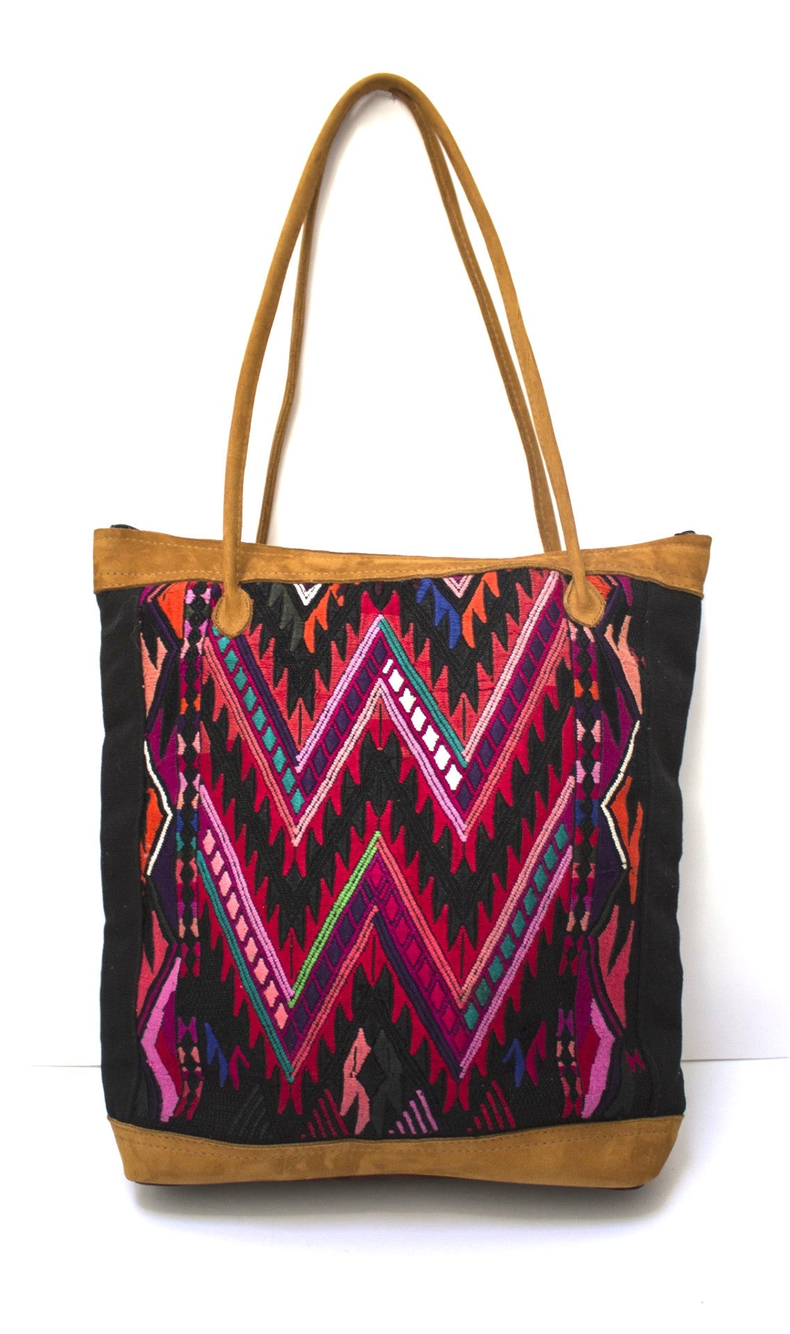 Geometriko Huipil Tote Bag Fire Peaks