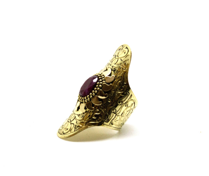 Ruby Aztec Ring