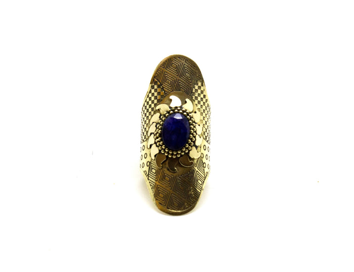 Blue Aztec Ring