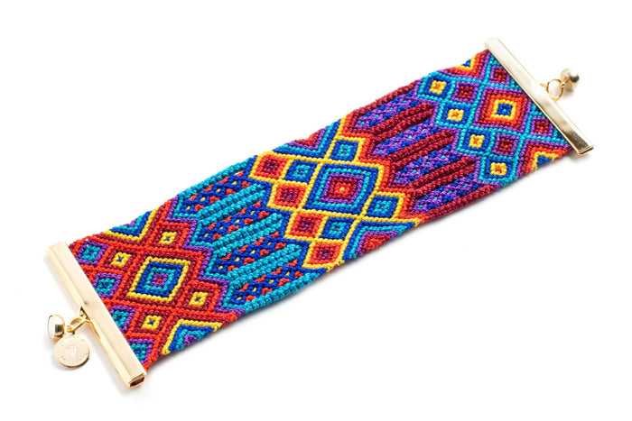 Extra Wide Friendship Bracelet Cuff (Pendleton)