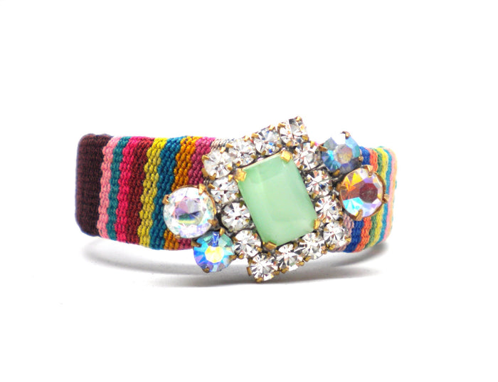 Inca Bohemia cuff "Mint chocolate"