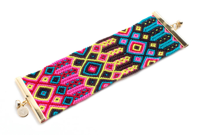 Extra Wide Friendship Bracelet Cuff (Pulsera)