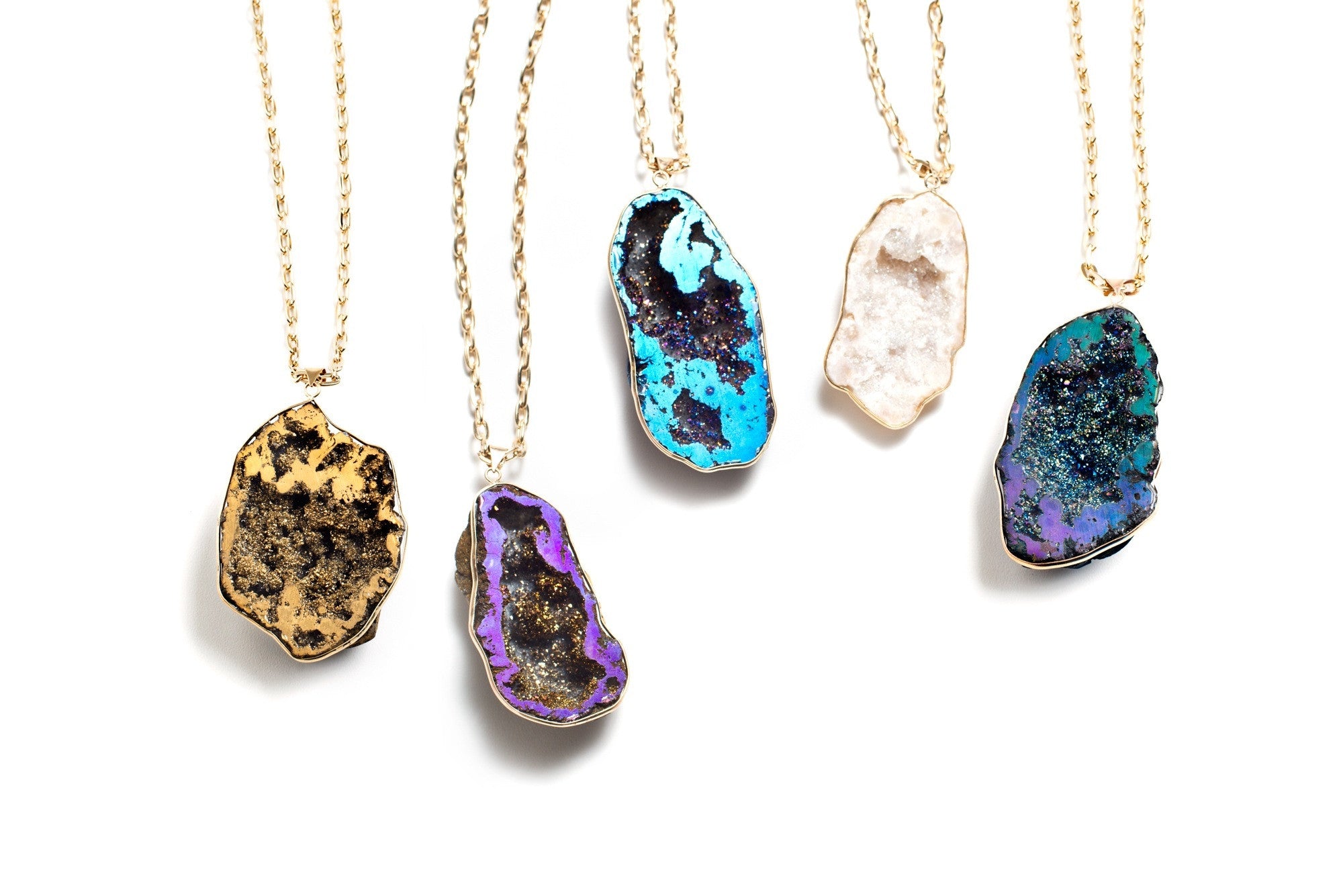 Gold Geode Necklace