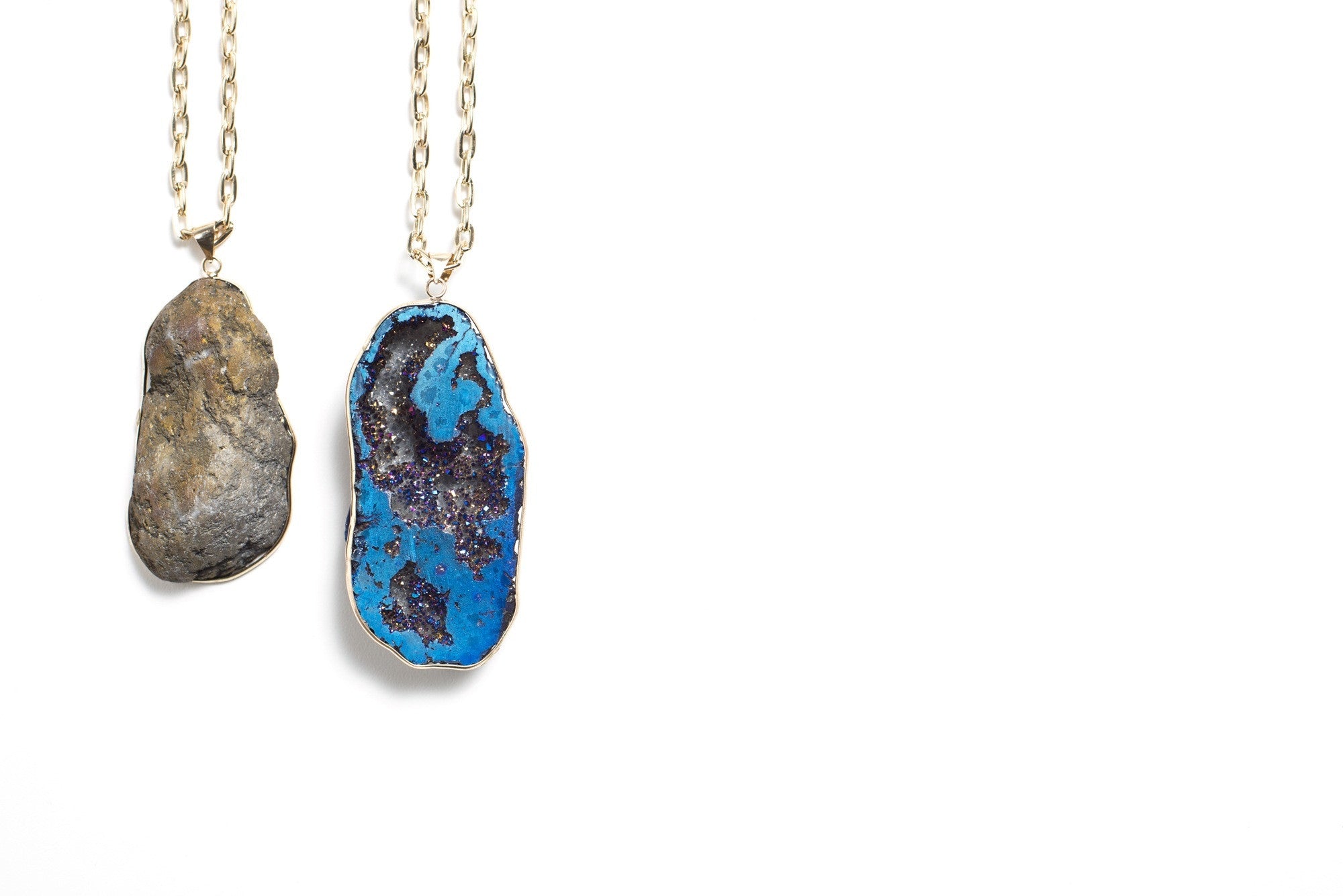 Blue Geode Necklace