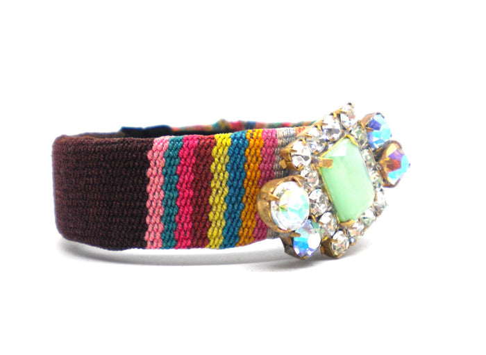 Inca Bohemia cuff "Mint chocolate"