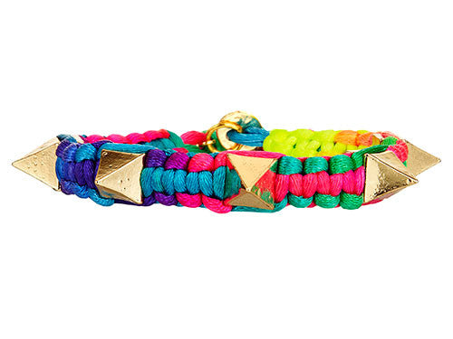 Neon Spike Friendship Bracelet
