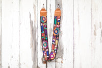 Vintage Huipil Bag Strap sunflowers