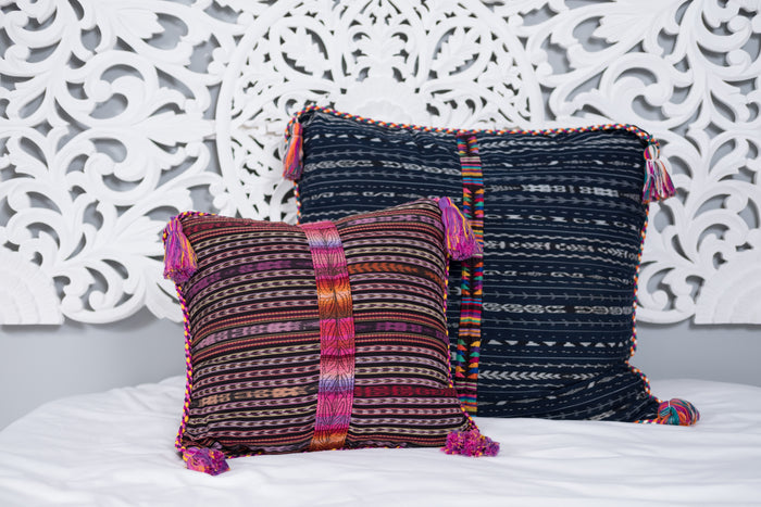 Cortes Huipil Pillow Cover sunset