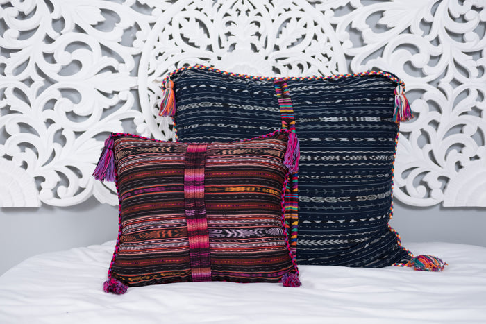 Cortes Huipil Pillow Cover Saffron