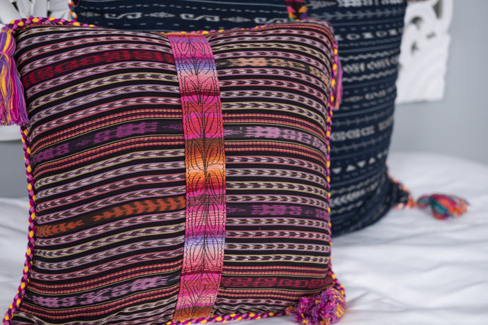 Cortes Huipil Pillow Cover sunset