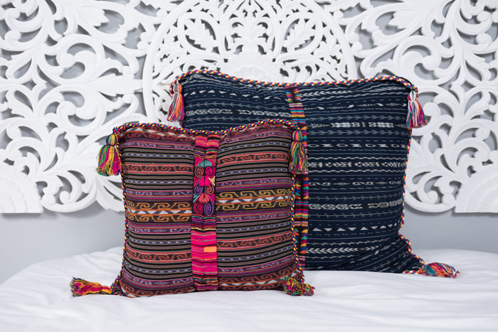 Ikat Cortes Huipil Pillow Cover