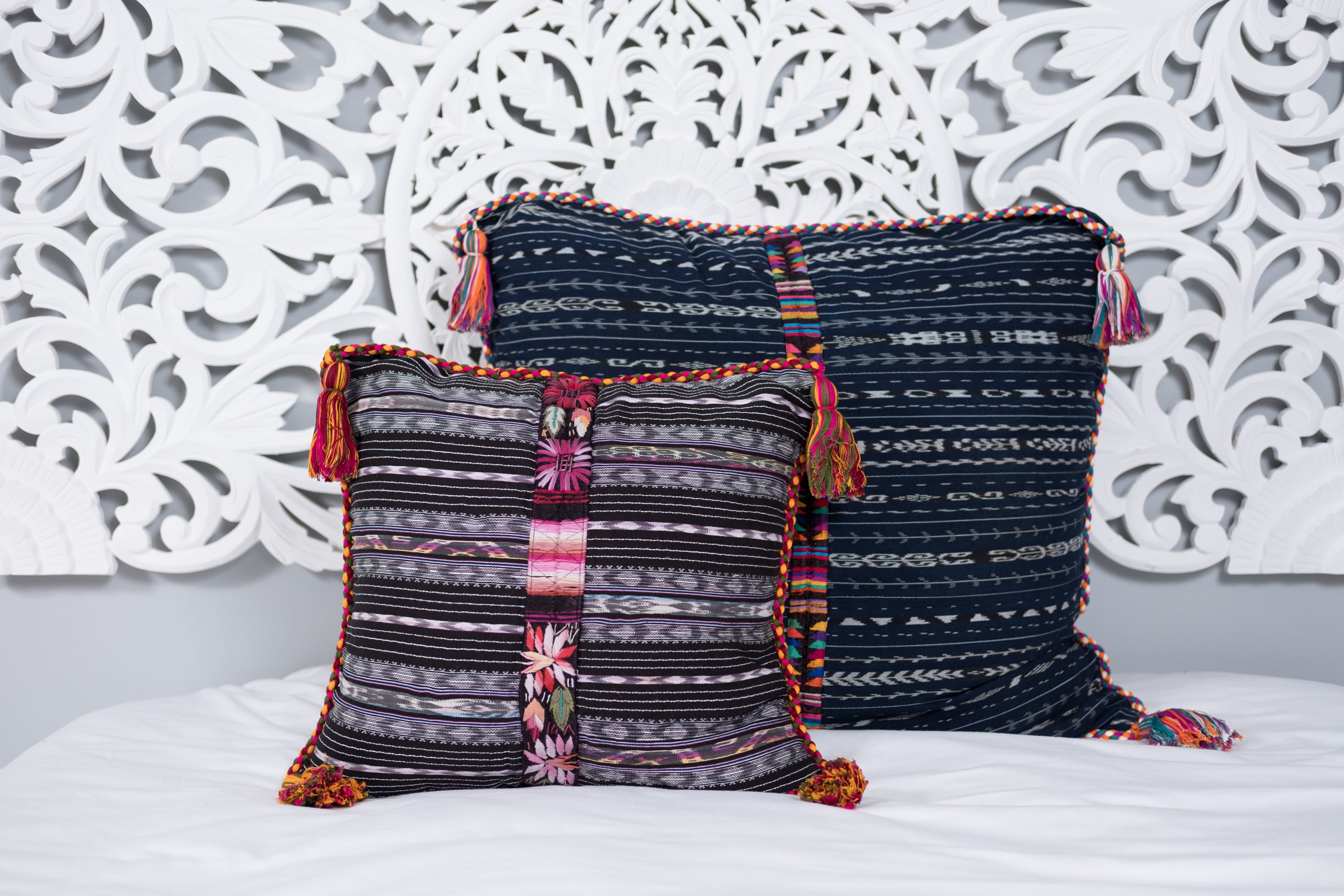 Ikat Cortes Huipil Pillow Cover