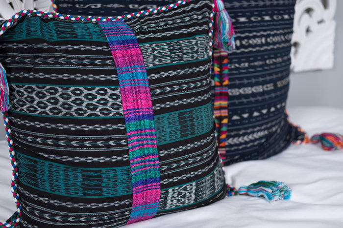 Ikat Cortes Huipil Pillow Cover Mermaids Tail