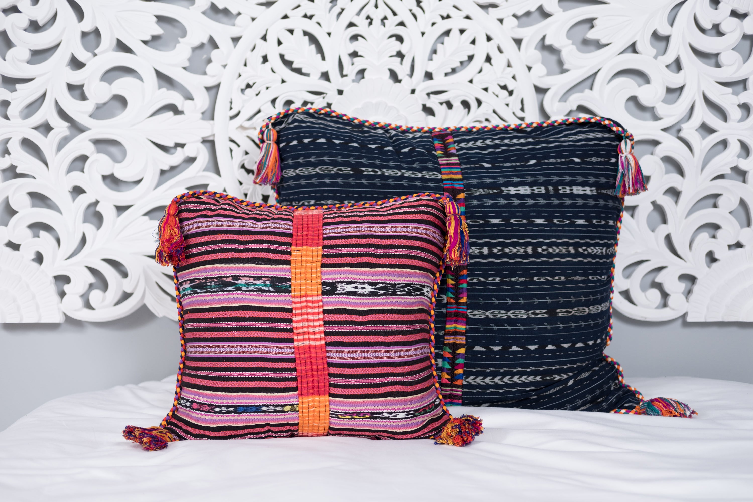 Ikat Cortes Huipil Pillow Cover
