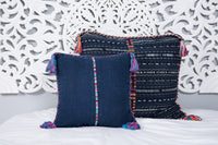 Cortes Huipil Pillow Cover Denim