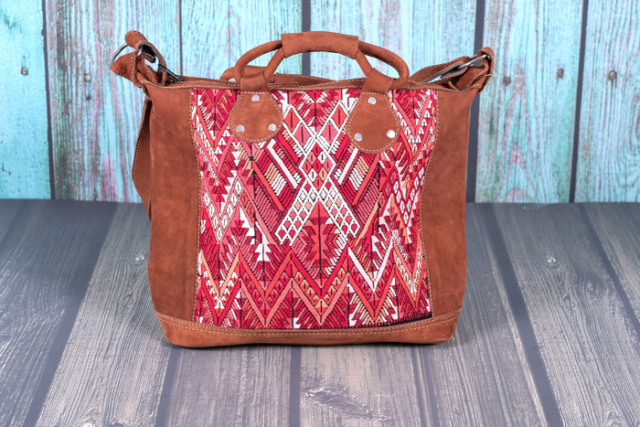 Huipil Day Bag Purse Diaper Bag (medium) Volcanic Sunset