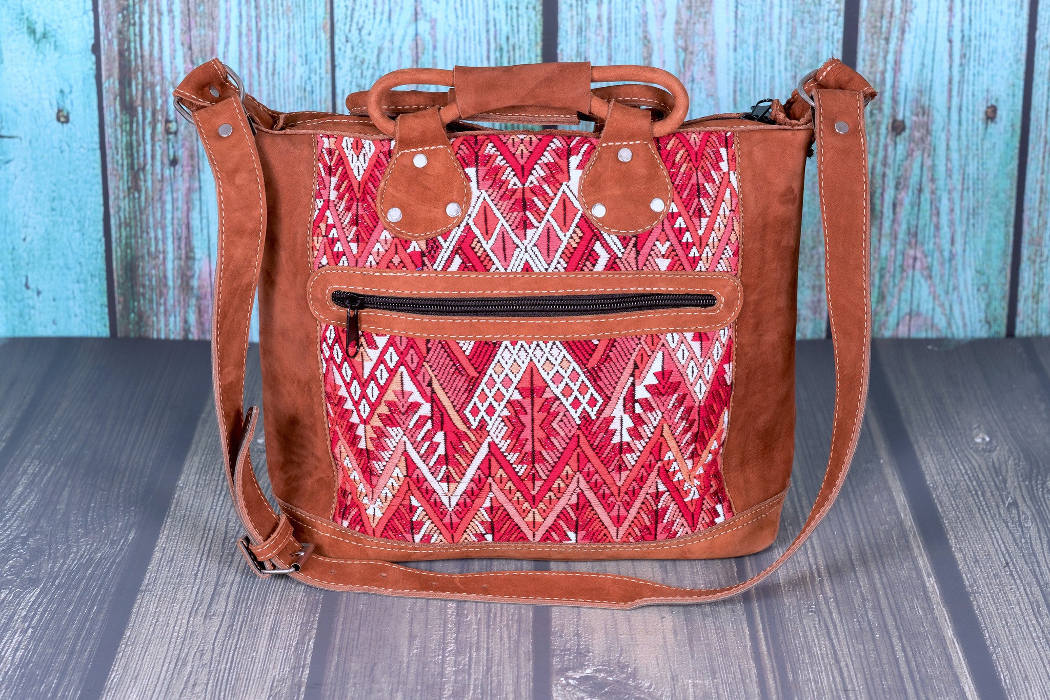 Huipil Day Bag Purse Diaper Bag (medium) Volcanic Sunset
