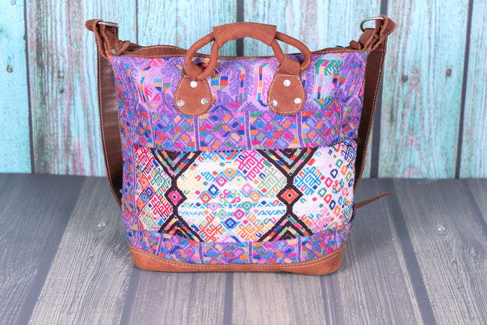 Huipil Day Bag Purse Diaper Bag (medium) Water colors