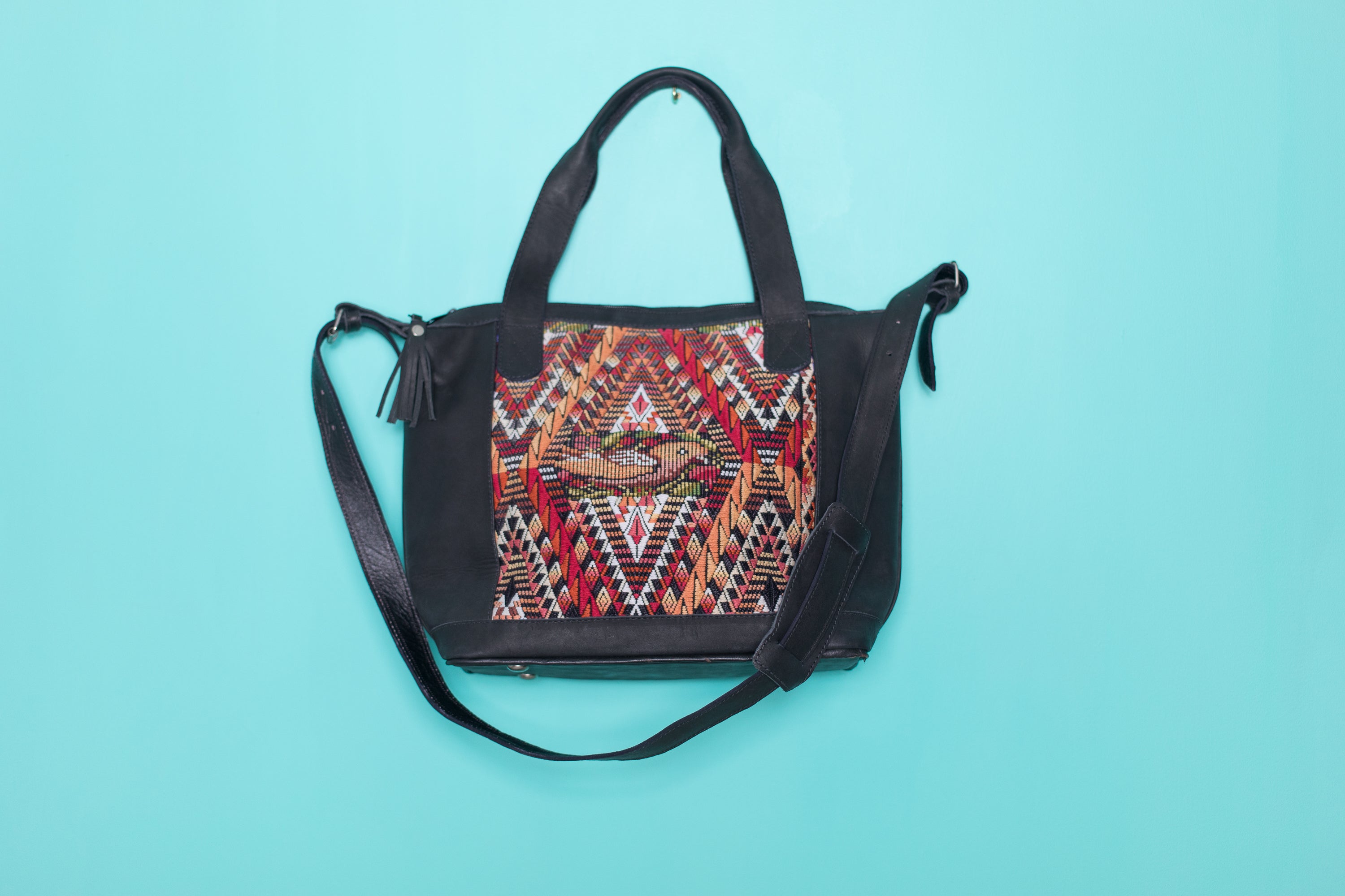 Huipil Day Bag Tote Purse Diaper Bag Cross Body medium 025 Gypsies and Debutantes