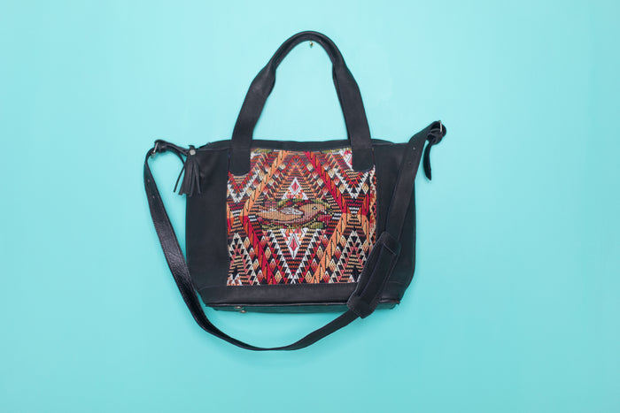 Huipil Day Bag Tote Purse Diaper Bag Cross Body (medium) #025