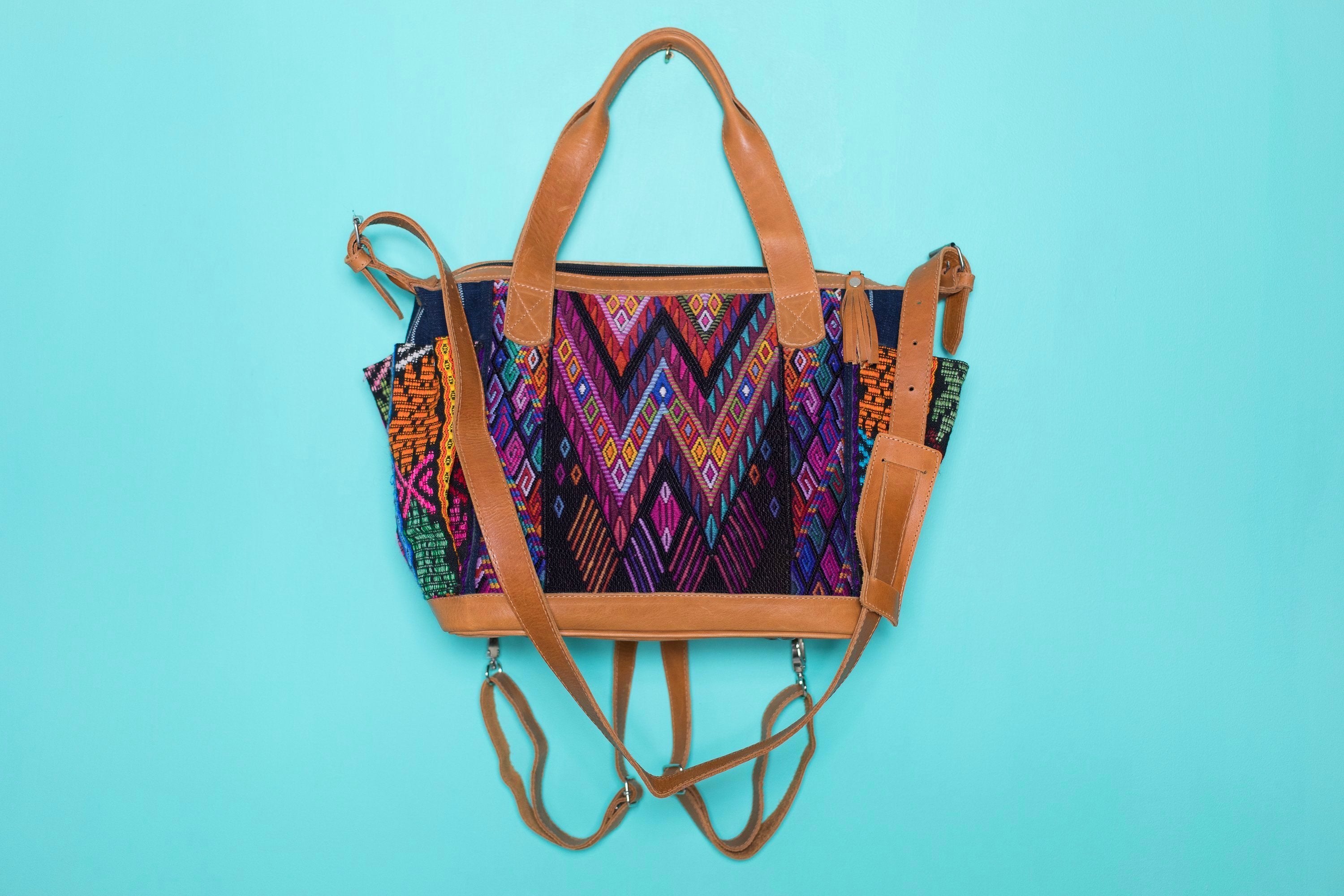 Huipil Chameleon Diaper Bag back pack day bag purse cdb cross body (medium) #029