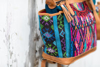 Huipil CDB back pack small Turquoise